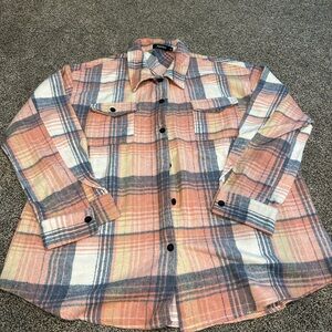 Automet Plaid Flannel Button-Up Shirt size XL